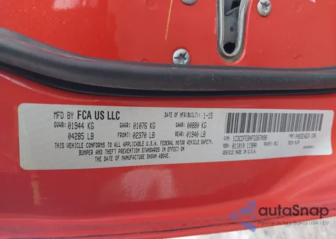 2015 Dodge Dart Gt from USA, damaged, VIN 1C3CDFEBXFD267098